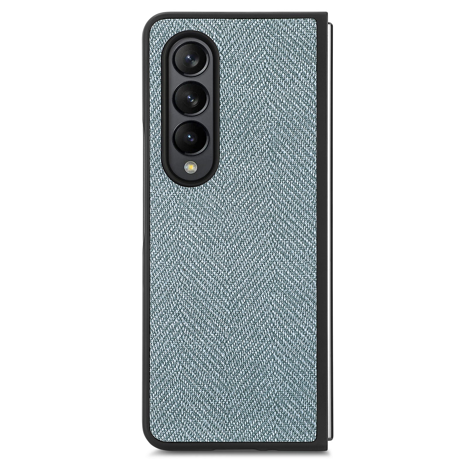 For Samsung Galaxy Z Fold4 5G PU Leather PC Case Jeans Cloth Texture Anti-Drop Phone Cover with Tempered Glass Film For Samsung Galaxy Z Fold4 5G PU Leather PC Case Jeans Cloth Texture Anti-Drop Phone Cover with Tempered Glass Film